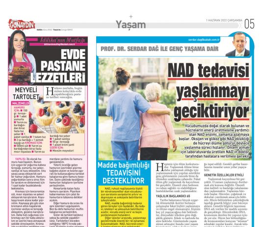 NAD tedavisi yaşlanmayı geciktiriyor